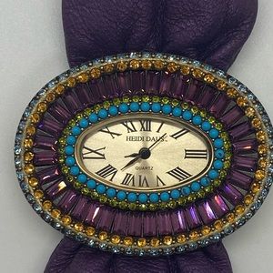 Designer Heidi Daus Swarovski incrusted Watch